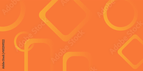 Abstract orange and yellow gradient design with geometric pattern artwork. Simple design for template artwork. Overlapping for designing backgroud, modern