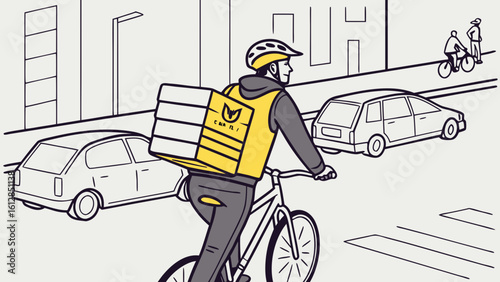 Fast delivery service with bicycle courier