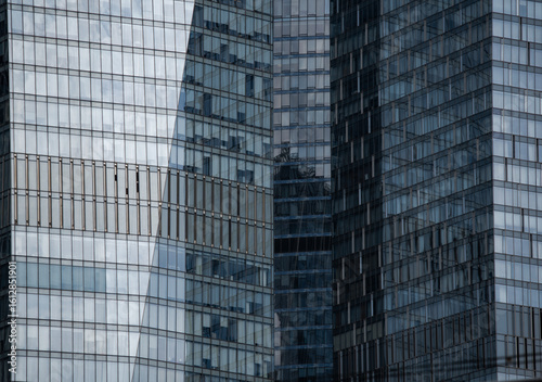 Wallpaper Mural blue wall business buildings architectural background Torontodigital.ca