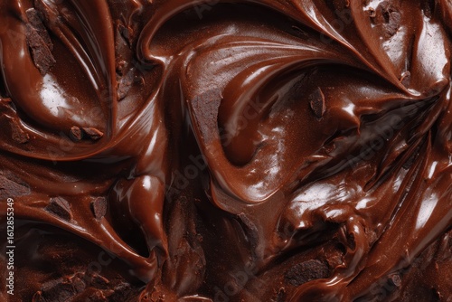 Thick melted milk chocolate swirls create a rich and decadent texture perfect for desserts and confections