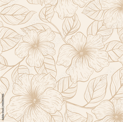 Collection of sketches of blooming floral plants. Hand drawn vintage peony flowers and leaves in line art style. Vector botanical engraving on vintage background