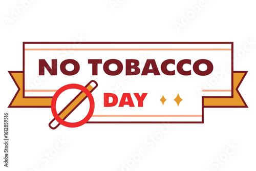  No tobacco day vector illustration.
