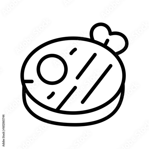 Meat icon vector image. Can be used for Morning and Breakfast.