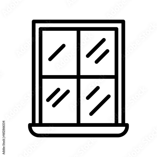 Clean Window icon vector image. Can be used for House Cleaning.