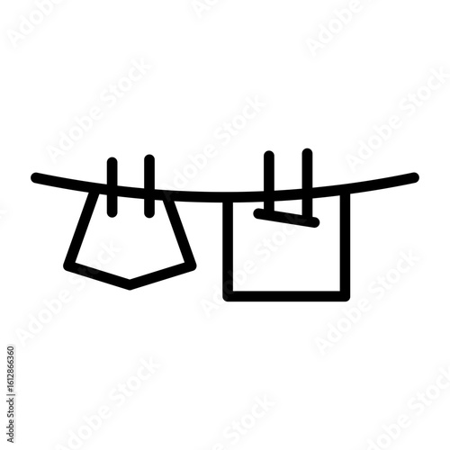 Laundry icon vector image. Can be used for House Cleaning.