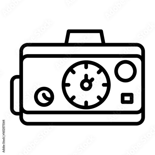 Tester Machine icon vector image. Can be used for Electrician Tools.