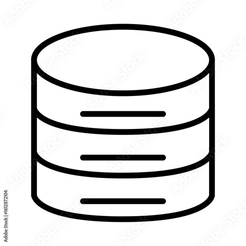 Database icon vector image. Can be used for Web Hosting.