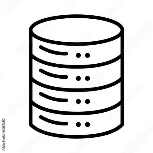 Database Chat icon vector image. Can be used for Web Hosting.
