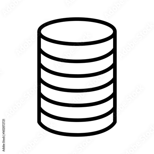 Database Security icon vector image. Can be used for Web Hosting.