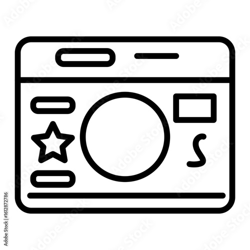 Website Dashboard icon vector image. Can be used for Web Hosting.