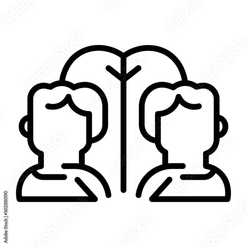 Clone icon vector image. Can be used for Science Fiction.