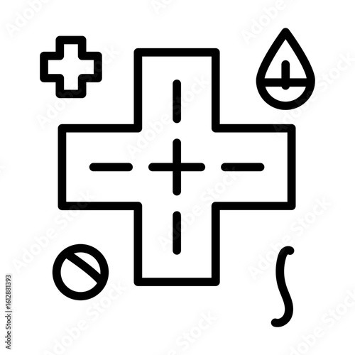 Trauma icon vector image. Can be used for Natural Disaster.