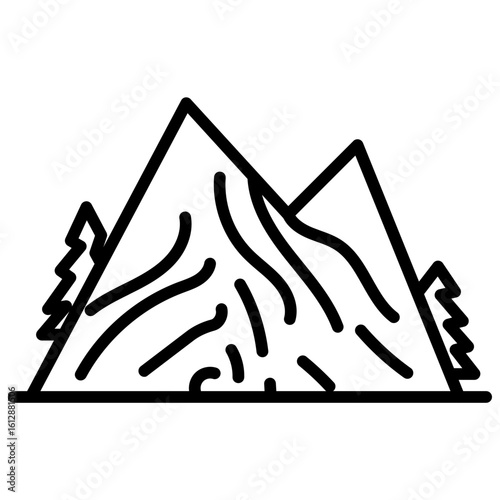Snow Avalanche icon vector image. Can be used for Natural Disaster.