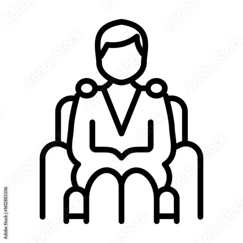 Therapist icon vector image. Can be used for Women.