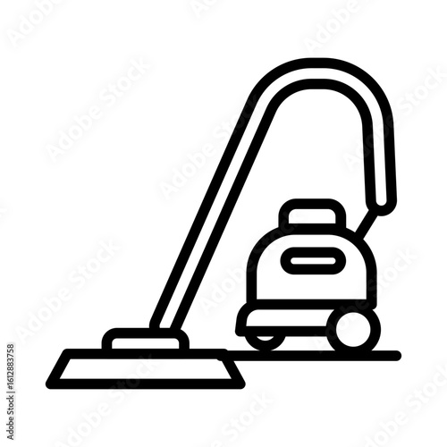 Vacuuming icon vector image. Can be used for Cleaning and Dusting.