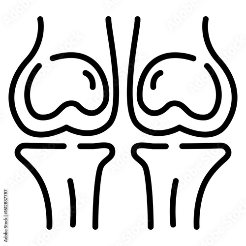Patella icon vector image. Can be used for Human Anatomy.