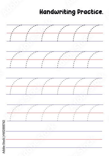 Handwriting Practice Sheets for Kids – Prewriting Tracing Lines, Curves, Patterns, Spirals, Triangles, Square's, zigzag, hexagonal , circles, opals, etc. for Fine Motor Skills Development.