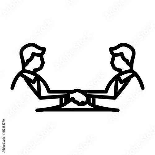 Negotiation Skills icon vector image. Can be used for Personality Traits.