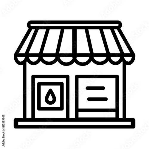 Gift Shop icon vector image. Can be used for Amusement Park.