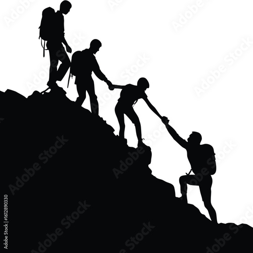 Teamwork Triumphs The Power of Collaboration in Mountain Climbing Success With Mutual Support and Shared Goals