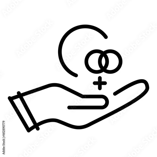 Inclusivity icon vector image. Can be used for Leadership.