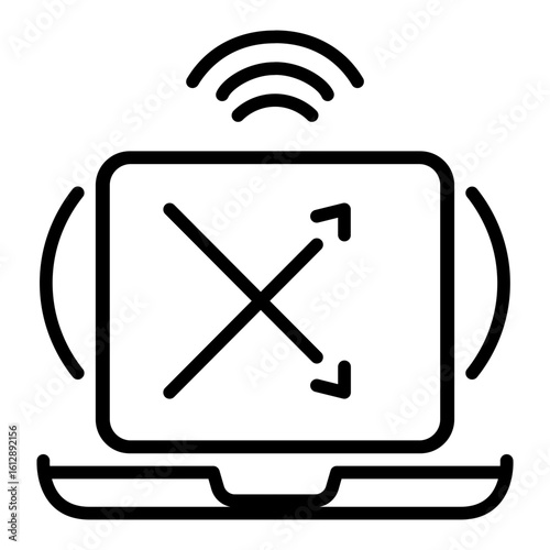 Disruption icon vector image. Can be used for Business Analytics.