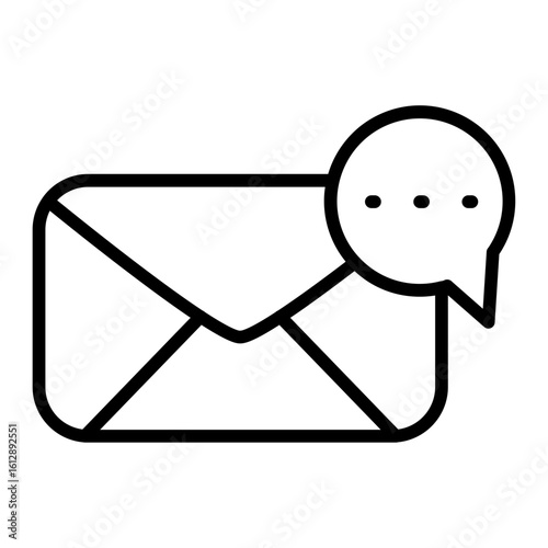Message icon vector image. Can be used for Contact Us.