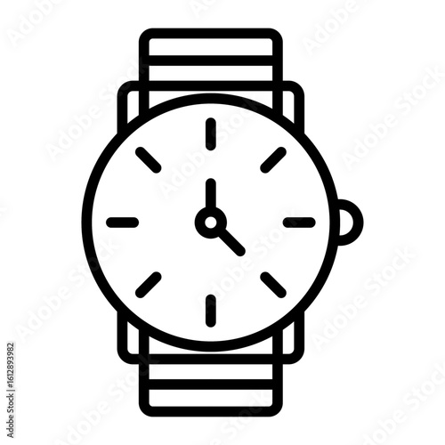 Watch icon vector image. Can be used for Fathers Day.