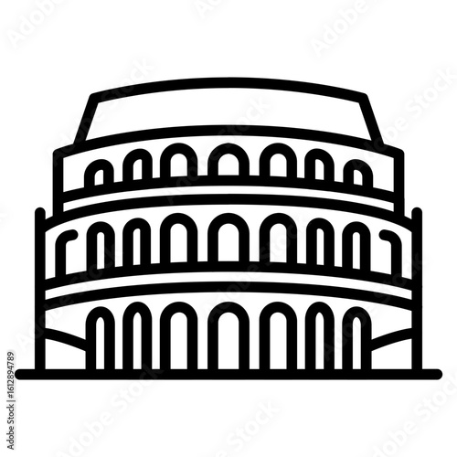 Colosseum icon vector image. Can be used for Italy.