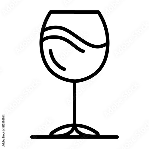 Wine Glass icon vector image. Can be used for Italy.