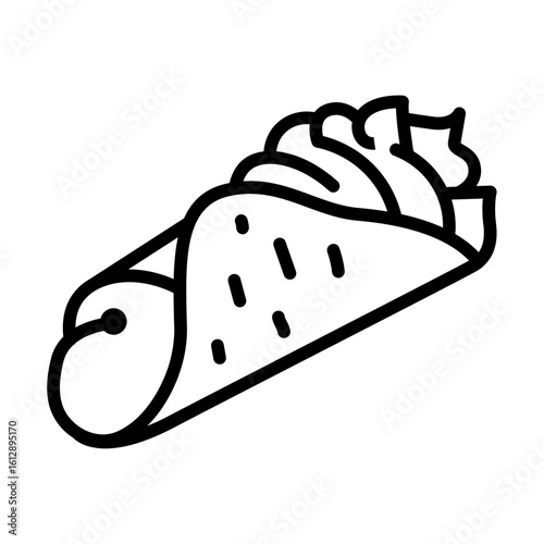 Cannoli icon vector image. Can be used for Italy.