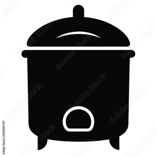 Wallpaper Mural Cooking pot icon, kitchenware vector, cookware silhouette, soup pot graphic, household utensil symbol, boiling pot illustration
 Torontodigital.ca