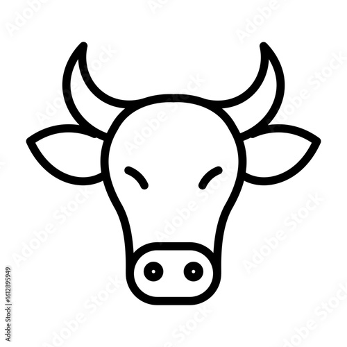 Cattle icon vector image. Can be used for Festa Junina.