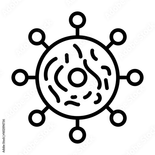 Viral Mutation icon vector image. Can be used for Infectious Diseases.