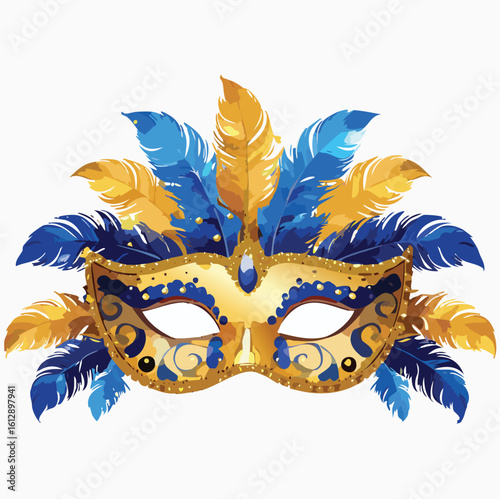 carnival mask vector illustration