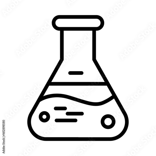Erlenmeyer icon vector image. Can be used for Lab.