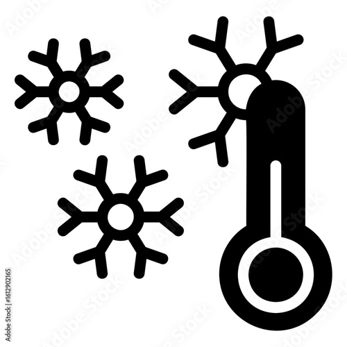 cold temperature Solid icon