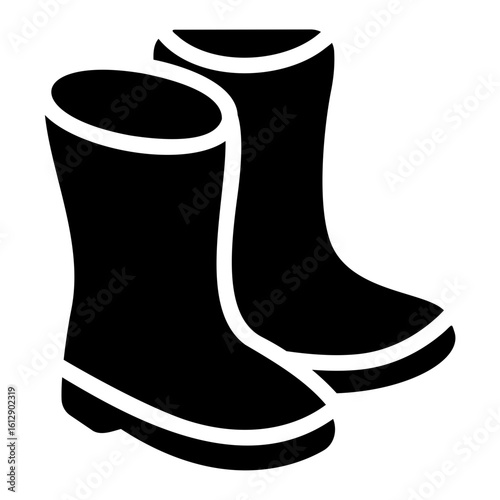rain boots Solid icon