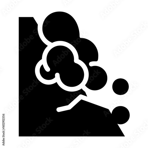 landslide Solid icon