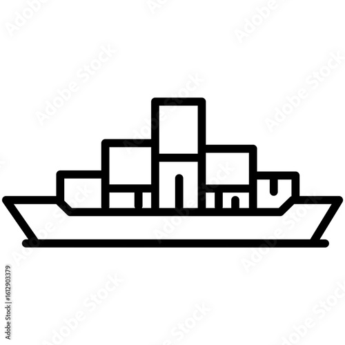 Cargo icon vector image. Can be used for Manufacturing.