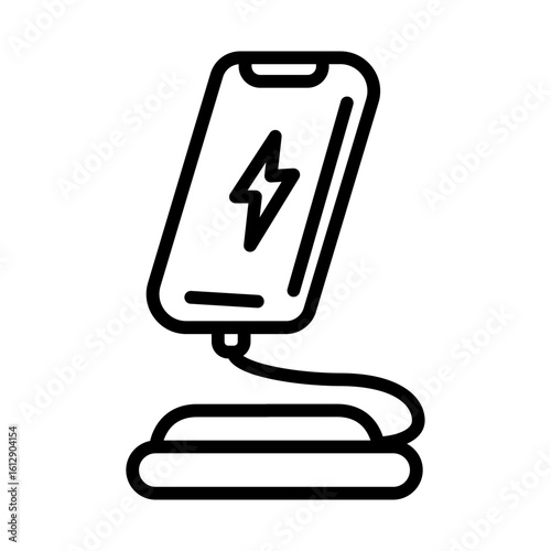 Charging Stand icon vector image. Can be used for Battery and Power.