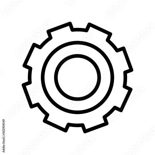 Setting icon vector image. Can be used for Battery and Power.