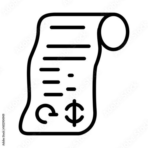 Receipt icon vector image. Can be used for Shoemaker.