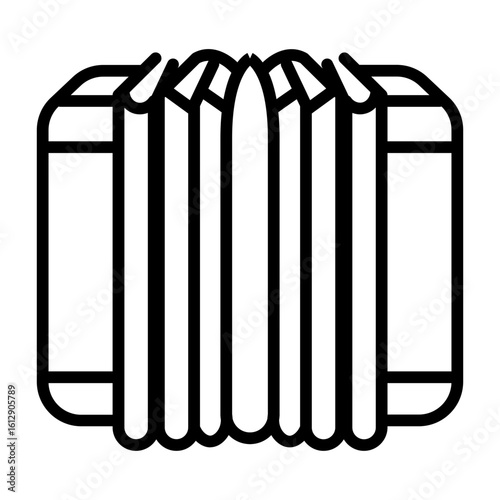 Accordion icon vector image. Can be used for Oktoberfest.
