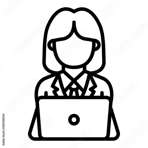 Accountant icon vector image. Can be used for Diversity.