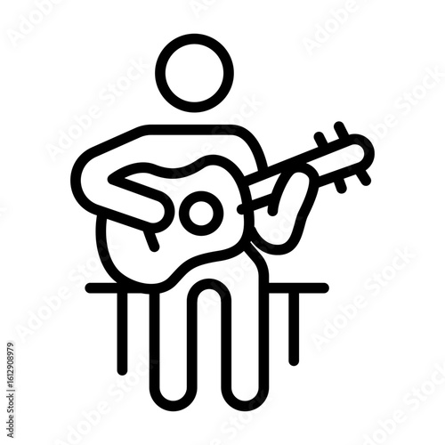 Musician icon vector image. Can be used for Diversity.
