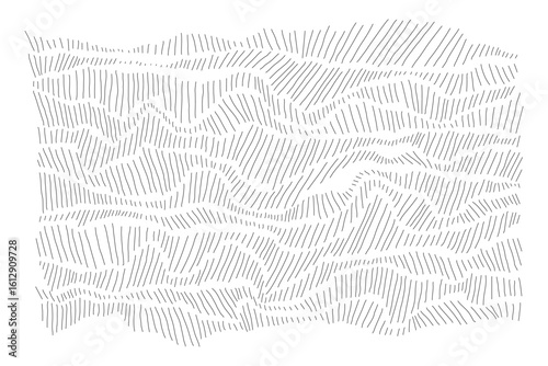 Abstract hand-drawn wavy line pattern with organic flow. Minimalist contour texture for natural design and modern backgrounds