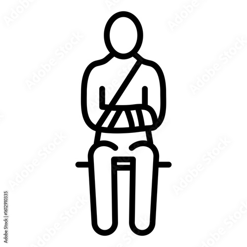 Injuries icon vector image. Can be used for Volleyball.