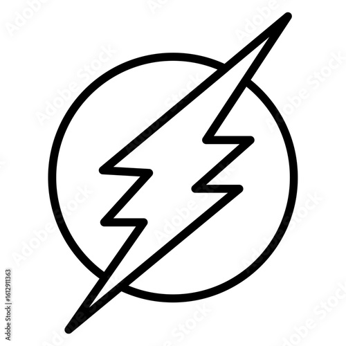 Bolt icon vector image. Can be used for Mettalurgy.