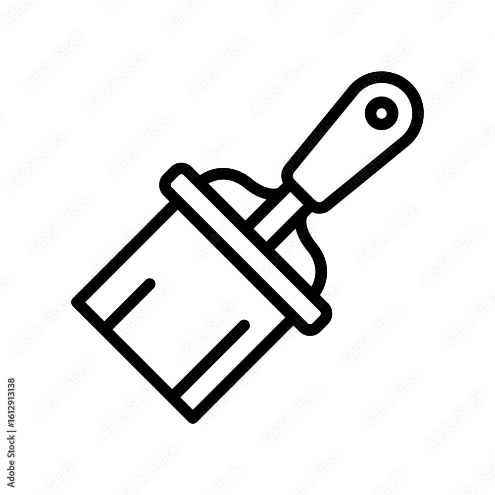 Plastering Trowel icon vector image. Can be used for Construction Tools.